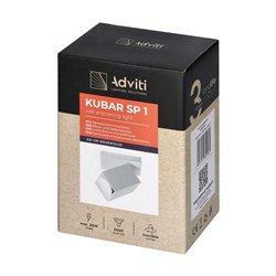 KUBAR SP 1, OPRAWA ŚCIENNO-SUFITOWA, GU10, IP20, BIAŁA ORNO KUBAR SP 1, OPRAWA ŚCIENNO-SUFITOWA, GU10, IP20, BIAŁA ORNO