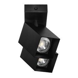 KUBAR SP 2, OPRAWA ŚCIENNO-SUFITOWA, 2XGU10, IP20, CZARNA ORNO KUBAR SP 2, OPRAWA ŚCIENNO-SUFITOWA, 2XGU10, IP20, CZARNA ORNO