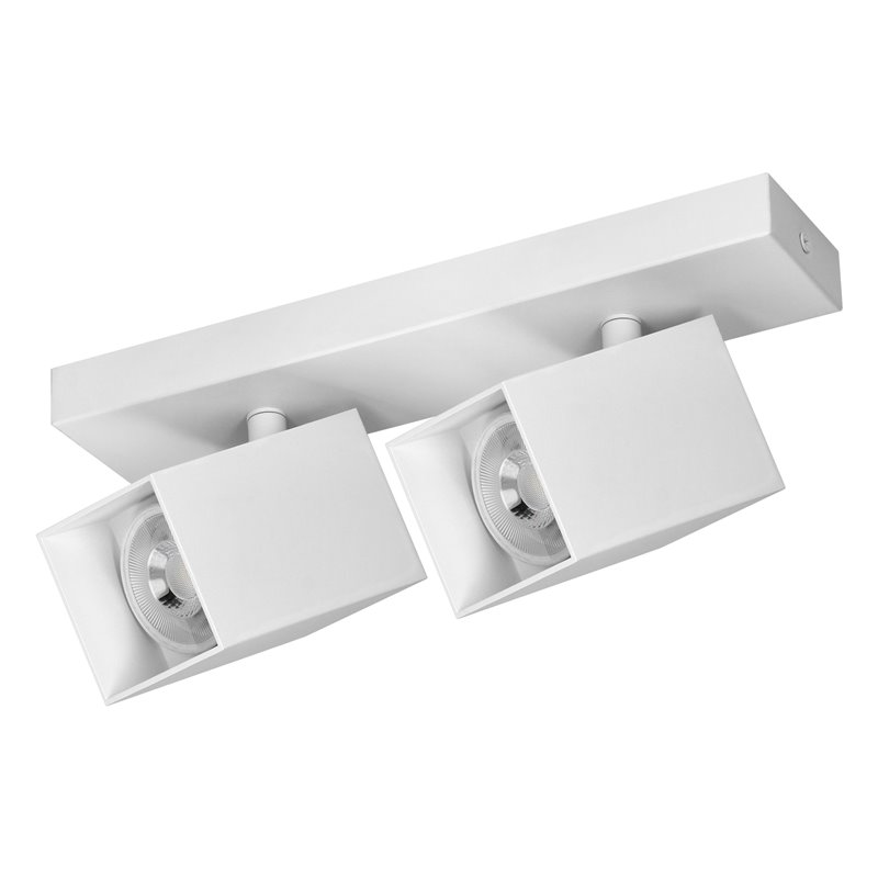 KUBAR SP 2, OPRAWA ŚCIENNO-SUFITOWA, 2XGU10, IP20, BIAŁA ORNO KUBAR SP 2, OPRAWA ŚCIENNO-SUFITOWA, 2XGU10, IP20, BIAŁA ORNO