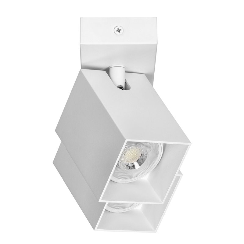 KUBAR SP 2, OPRAWA ŚCIENNO-SUFITOWA, 2XGU10, IP20, BIAŁA ORNO KUBAR SP 2, OPRAWA ŚCIENNO-SUFITOWA, 2XGU10, IP20, BIAŁA ORNO