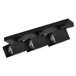 KUBAR SP 3, OPRAWA ŚCIENNO-SUFITOWA, 3XGU10, IP20, CZARNA ORNO KUBAR SP 3, OPRAWA ŚCIENNO-SUFITOWA, 3XGU10, IP20, CZARNA ORNO