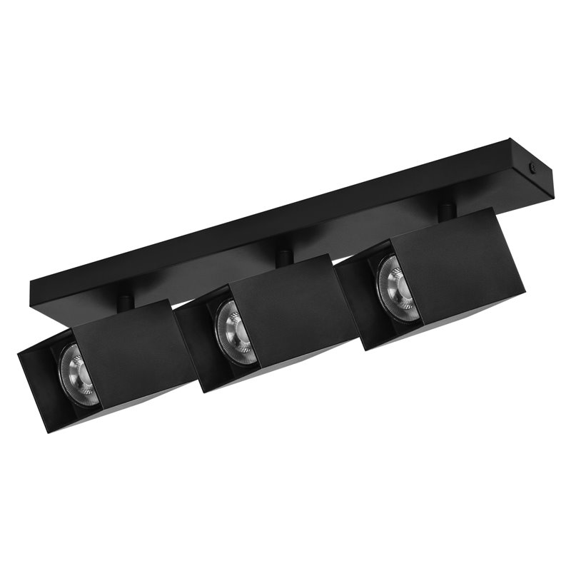 KUBAR SP 3, OPRAWA ŚCIENNO-SUFITOWA, 3XGU10, IP20, CZARNA ORNO KUBAR SP 3, OPRAWA ŚCIENNO-SUFITOWA, 3XGU10, IP20, CZARNA ORNO
