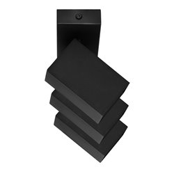 KUBAR SP 3, OPRAWA ŚCIENNO-SUFITOWA, 3XGU10, IP20, CZARNA ORNO KUBAR SP 3, OPRAWA ŚCIENNO-SUFITOWA, 3XGU10, IP20, CZARNA ORNO