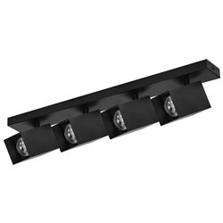 KUBAR SP 4, OPRAWA ŚCIENNO-SUFITOWA, 4XGU10, IP20, CZARNA ORNO KUBAR SP 4, OPRAWA ŚCIENNO-SUFITOWA, 4XGU10, IP20, CZARNA ORNO