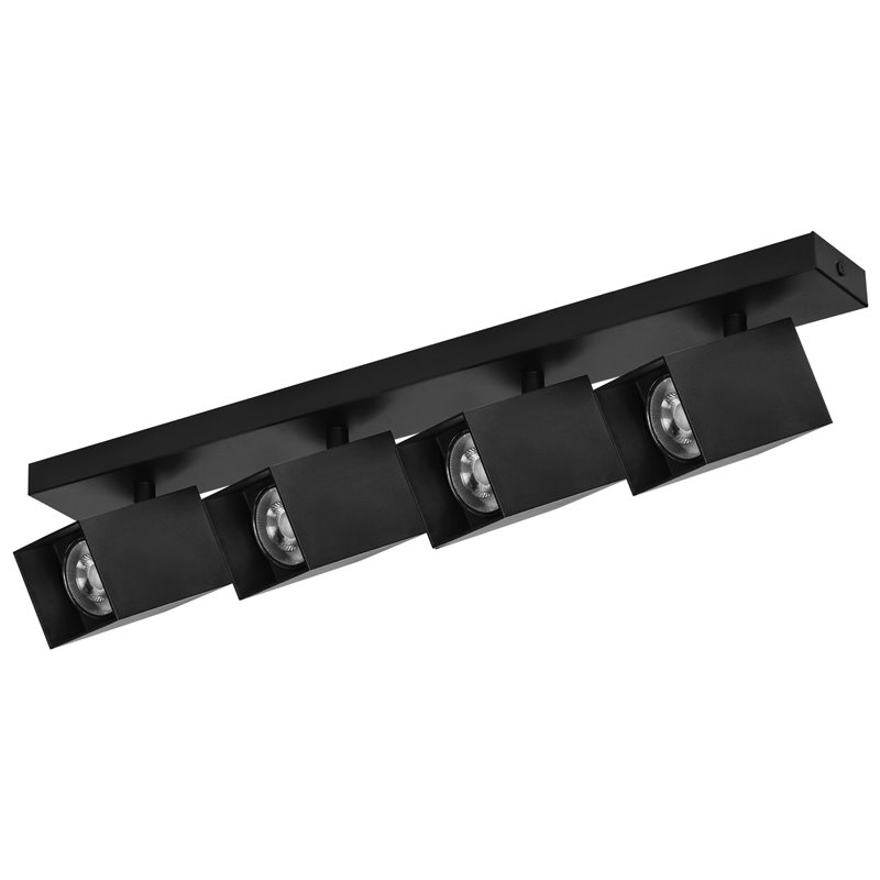 KUBAR SP 4, OPRAWA ŚCIENNO-SUFITOWA, 4XGU10, IP20, CZARNA ORNO KUBAR SP 4, OPRAWA ŚCIENNO-SUFITOWA, 4XGU10, IP20, CZARNA ORNO