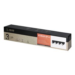 KUBAR SP 4, OPRAWA ŚCIENNO-SUFITOWA, 4XGU10, IP20, CZARNA ORNO KUBAR SP 4, OPRAWA ŚCIENNO-SUFITOWA, 4XGU10, IP20, CZARNA ORNO
