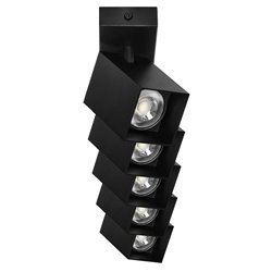 KUBAR SP 5, OPRAWA ŚCIENNO-SUFITOWA, 5XGU10, IP20, CZARNA ORNO KUBAR SP 5, OPRAWA ŚCIENNO-SUFITOWA, 5XGU10, IP20, CZARNA ORNO