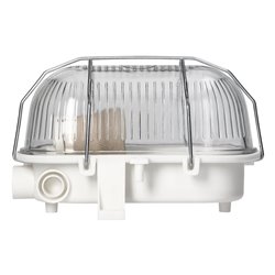 BODRUM, OPRAWA OŚWIETLENIOWA, E27, MAX. 15W, IP54, KLOSZ SZKLANY, STALOWA OSŁONA, BIAŁA ORNO BODRUM, OPRAWA OŚWIETLENIOWA, E27, MAX. 15W, IP54, KLOSZ SZKLANY, STALOWA OSŁONA, BIAŁA ORNO