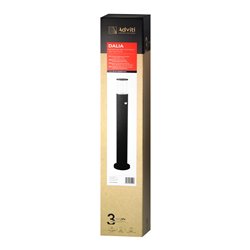 DALIA OPRAWA OGRODOWA SŁUPEK Z CZUJNIKIEM RUCHU, E27, MAX. 15W, IP54, 80 CM, CZARNY ORNO DALIA OPRAWA OGRODOWA SŁUPEK Z CZUJNIKIEM RUCHU, E27, MAX. 15W, IP54, 80 CM, CZARNY ORNO