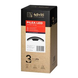 PILEA LED 9W, LAMPA OGRODOWA, 700LM, IP54, 4000K, CZARNA ORNO PILEA LED 9W, LAMPA OGRODOWA, 700LM, IP54, 4000K, CZARNA ORNO
