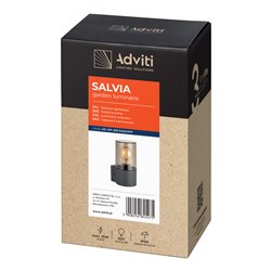 SALVIA OPRAWA OGRODOWA, E27, MAX. 15W, IP54, SZARA ORNO SALVIA OPRAWA OGRODOWA, E27, MAX. 15W, IP54, SZARA ORNO