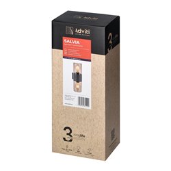 SALVIA OPRAWA OGRODOWA, 2XE27, MAX. 2X15W, IP54, SZARA ORNO SALVIA OPRAWA OGRODOWA, 2XE27, MAX. 2X15W, IP54, SZARA ORNO