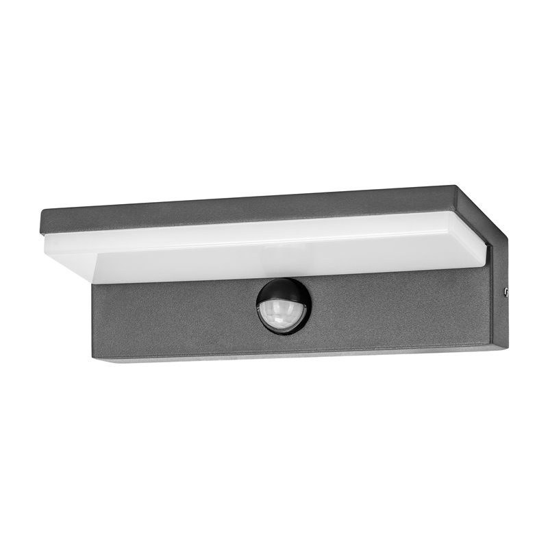 PACHIRA LED 9W, OPRAWA OGRODOWA Z CZUJNIKIEM RUCHU, 500LM, IP54, 4000K, CZARNA ORNO