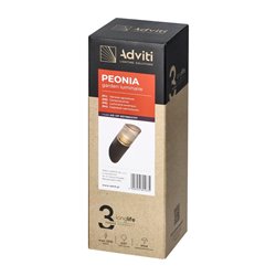 PEONIA OPRAWA OGRODOWA, E27, MAX. 15W, IP54, SKOS, CZARNA ORNO PEONIA OPRAWA OGRODOWA, E27, MAX. 15W, IP54, SKOS, CZARNA ORNO