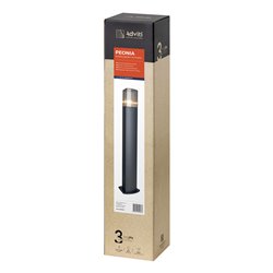 PEONIA OPRAWA OGRODOWA SŁUPEK, E27, MAX. 15W, IP54, 75 CM, CZARNA ORNO PEONIA OPRAWA OGRODOWA SŁUPEK, E27, MAX. 15W, IP54, 75 CM, CZARNA ORNO