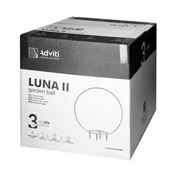 LUNA II OPRAWA OGRODOWA KULA, E27, MAX. 18W, IP65, BIAŁA, ?380 ORNO LUNA II OPRAWA OGRODOWA KULA, E27, MAX. 18W, IP65, BIAŁA, ?380 ORNO