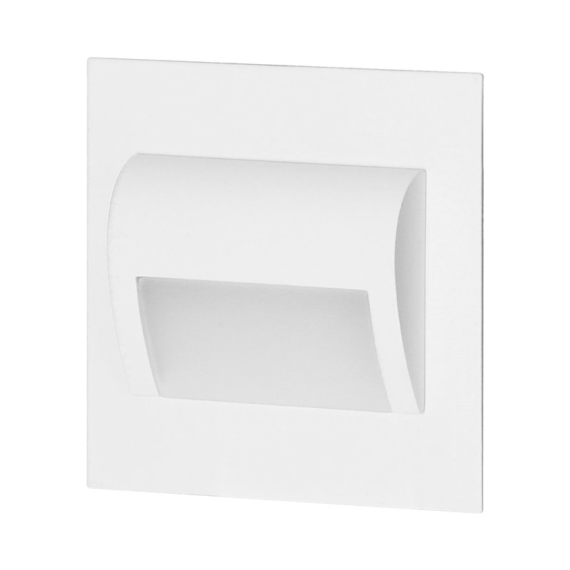 DRACO LED NEW 1,5W, OPRAWA SCHODOWA PODTYNKOWA, 12VDC, 30LM, 4000K, BIAŁA, INNOWACYJNY SPOSÓB MONTAŻU ORNO