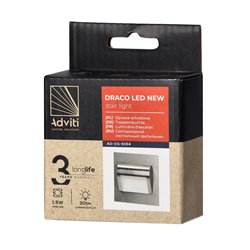 DRACO LED NEW 1,5W, OPRAWA SCHODOWA PODTYNKOWA, 12VDC, 30LM, 6000K, SATYNA, INNOWACYJNY SPOSÓB MONTAŻU ORNO DRACO LED NEW 1,5W, OPRAWA SCHODOWA PODTYNKOWA, 12VDC, 30LM, 6000K, SATYNA, INNOWACYJNY SPOSÓB MONTAŻU ORNO