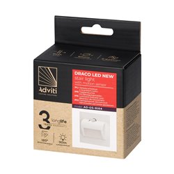 DRACO LED NEW 1,5W, OPRAWA SCHODOWA PODTYNKOWA, 12VDC, 30LM, 3000K, BIAŁA, CZUJNIK RUCHU I ZMIERZCHU ORNO DRACO LED NEW 1,5W, OPRAWA SCHODOWA PODTYNKOWA, 12VDC, 30LM, 3000K, BIAŁA, CZUJNIK RUCHU I ZMIERZCHU ORNO