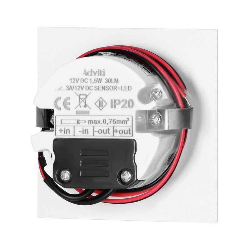 DRACO LED NEW 1,5W, OPRAWA SCHODOWA PODTYNKOWA, 12VDC, 30LM, 3000K, BIAŁA, CZUJNIK RUCHU I ZMIERZCHU ORNO DRACO LED NEW 1,5W, OPRAWA SCHODOWA PODTYNKOWA, 12VDC, 30LM, 3000K, BIAŁA, CZUJNIK RUCHU I ZMIERZCHU ORNO