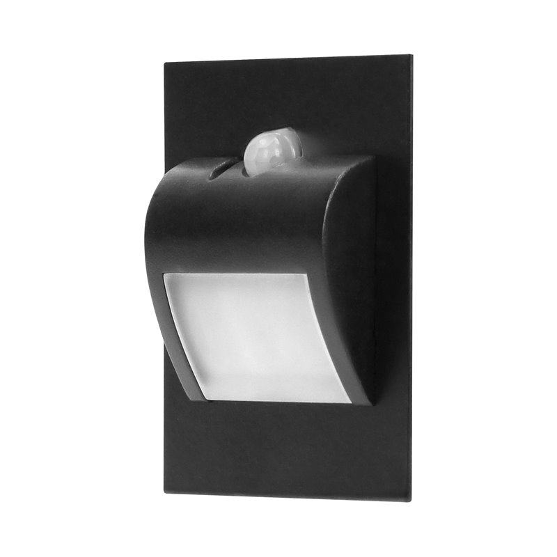 DRACO LED NEW 1,5W, OPRAWA SCHODOWA PODTYNKOWA, 12VDC, 30LM, 6000K, CZARNY, CZUJNIK RUCHU I ZMIERZCHU ORNO DRACO LED NEW 1,5W, OPRAWA SCHODOWA PODTYNKOWA, 12VDC, 30LM, 6000K, CZARNY, CZUJNIK RUCHU I ZMIERZCHU ORNO