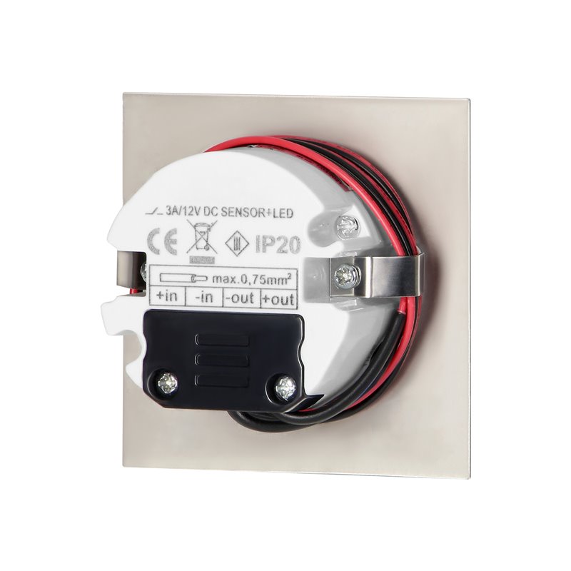 DRACO LED NEW 1,5W, OPRAWA SCHODOWA PODTYNKOWA, 12VDC, 30LM, 6000K, SATYNA, CZUJNIK RUCHU I ZMIERZCHU ORNO DRACO LED NEW 1,5W, OPRAWA SCHODOWA PODTYNKOWA, 12VDC, 30LM, 6000K, SATYNA, CZUJNIK RUCHU I ZMIERZCHU ORNO