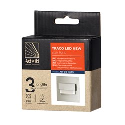TRACO LED 1,5W, OPRAWA SCHODOWA PODTYNKOWA, 12VDC, 30LM, 4000K, SATYNA, INNOWACYJNY SPOSÓB MONTAŻU ORNO TRACO LED 1,5W, OPRAWA SCHODOWA PODTYNKOWA, 12VDC, 30LM, 4000K, SATYNA, INNOWACYJNY SPOSÓB MONTAŻU ORNO