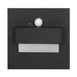 TRACO LED 1,5W, OPRAWA SCHODOWA PODTYNKOWA, 12VDC, 30LM, 3000K, CZARNY, CZUJNIK RUCHU I ZMIERZCHU ORNO TRACO LED 1,5W, OPRAWA SCHODOWA PODTYNKOWA, 12VDC, 30LM, 3000K, CZARNY, CZUJNIK RUCHU I ZMIERZCHU ORNO