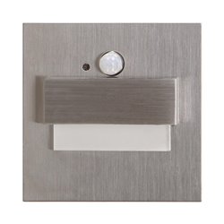 TRACO LED 1,5W, OPRAWA SCHODOWA PODTYNKOWA, 12VDC, 30LM, 3000K, SATYNA, CZUJNIK RUCHU I ZMIERZCHU ORNO TRACO LED 1,5W, OPRAWA SCHODOWA PODTYNKOWA, 12VDC, 30LM, 3000K, SATYNA, CZUJNIK RUCHU I ZMIERZCHU ORNO