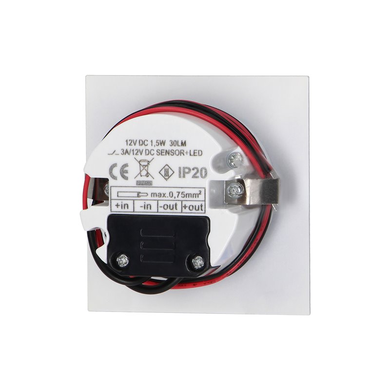 TRACO LED 1,5W, OPRAWA SCHODOWA PODTYNKOWA, 12VDC, 30LM, 4000K, BIAŁA, CZUJNIK RUCHU I ZMIERZCHU ORNO TRACO LED 1,5W, OPRAWA SCHODOWA PODTYNKOWA, 12VDC, 30LM, 4000K, BIAŁA, CZUJNIK RUCHU I ZMIERZCHU ORNO