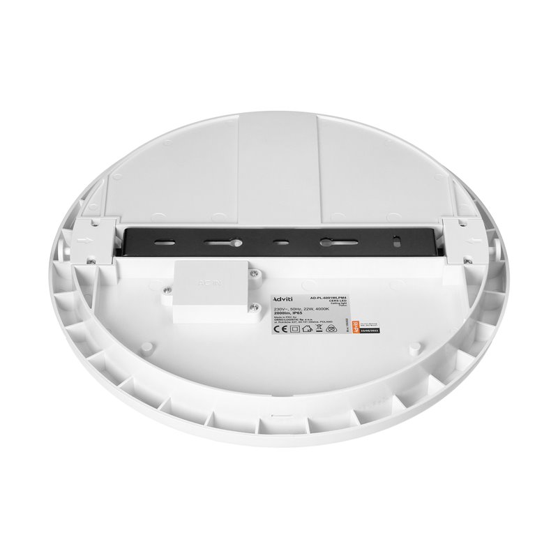 CERS LED 22W, PLAFON OŚWIETLENIOWY, 2000LM, IP65, 4000K, POLIWĘGLAN MLECZNY, BIAŁY ORNO CERS LED 22W, PLAFON OŚWIETLENIOWY, 2000LM, IP65, 4000K, POLIWĘGLAN MLECZNY, BIAŁY ORNO