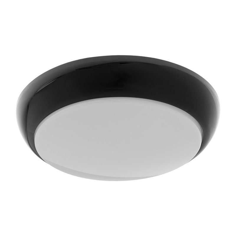 KOKO OPRAWA LED, 18W, 4000K, 1800LM, CZARNA-POLIPROPYLEN, KLOSZ MATOWY-POLIWĘGLAN, IP44, IK10 ORNO