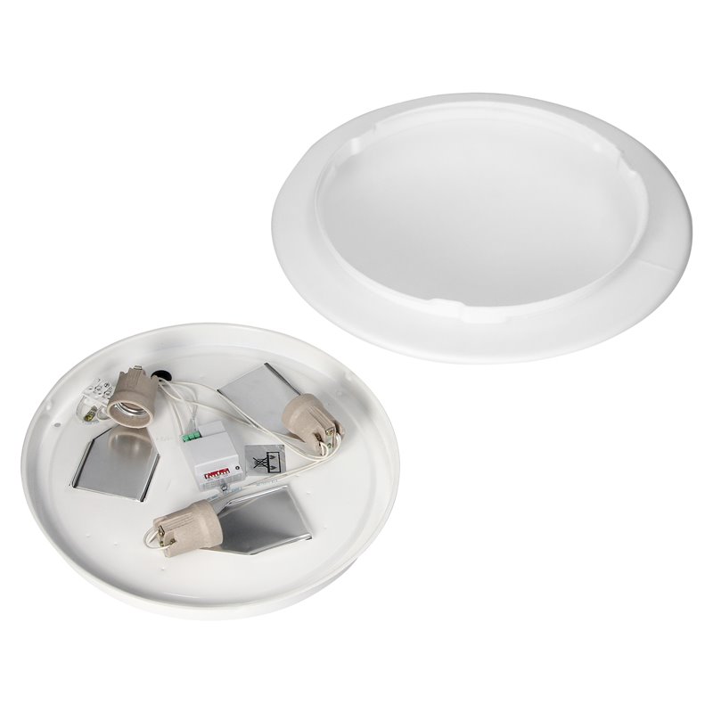 LUBA OPRAWA 3XE27 Z MIKROFALOWYM CZUJNIKIEM RUCHU, MOC MAX. 3X60W, BIAŁA-STAL, KLOSZ MATOWY-SZKŁO, IP44 ORNO LUBA OPRAWA 3XE27 Z MIKROFALOWYM CZUJNIKIEM RUCHU, MOC MAX. 3X60W, BIAŁA-STAL, KLOSZ MATOWY-SZKŁO, IP44 ORNO