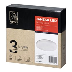 JANTAR LED 18W, PLAFON OŚWIETLENIOWY, 1880LM, IP54, 4000K, KLOSZ PC ORNO JANTAR LED 18W, PLAFON OŚWIETLENIOWY, 1880LM, IP54, 4000K, KLOSZ PC ORNO