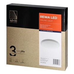 REWA LED 30W, PLAFON OŚWIETLENIOWY, 3225LM, IP65, 4000K, KLOSZ PC ORNO REWA LED 30W, PLAFON OŚWIETLENIOWY, 3225LM, IP65, 4000K, KLOSZ PC ORNO