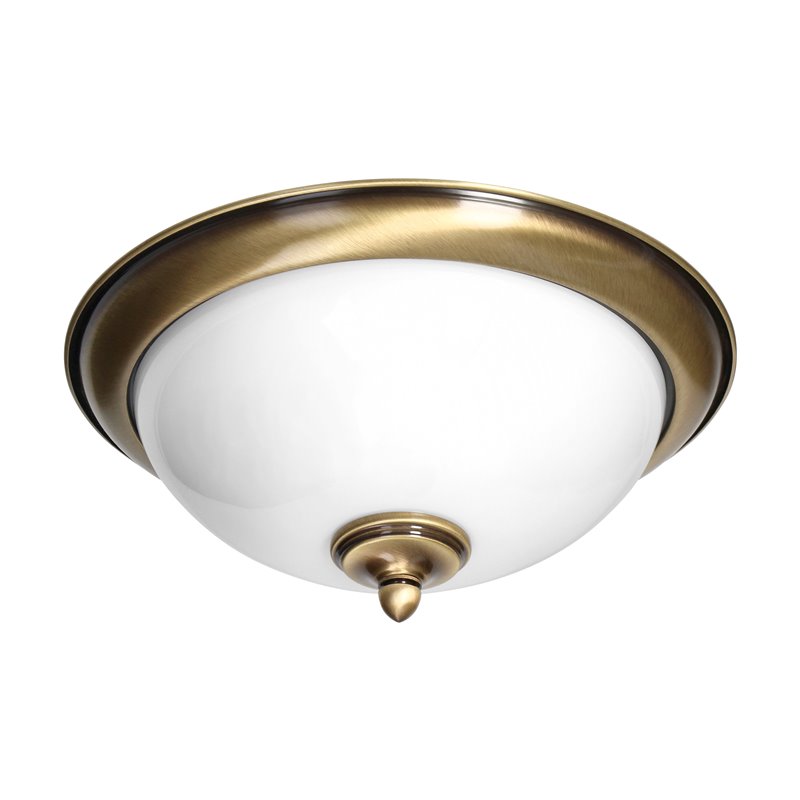 PONTUS PLAFON 2XE14, 2X40W, METAL, MOSIĄDZ PATYNOWANY, KLOSZ SZKLANY ORNO PONTUS PLAFON 2XE14, 2X40W, METAL, MOSIĄDZ PATYNOWANY, KLOSZ SZKLANY ORNO