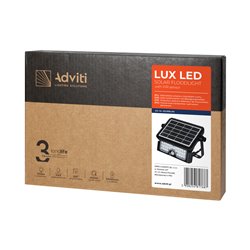 LUX LED 5W, NAŚWIETLACZ SOLARNY Z CZUJNIKIEM RUCHU 500LM, IP65, 4000K, 2X1500MAH, CZARNY ORNO LUX LED 5W, NAŚWIETLACZ SOLARNY Z CZUJNIKIEM RUCHU 500LM, IP65, 4000K, 2X1500MAH, CZARNY ORNO