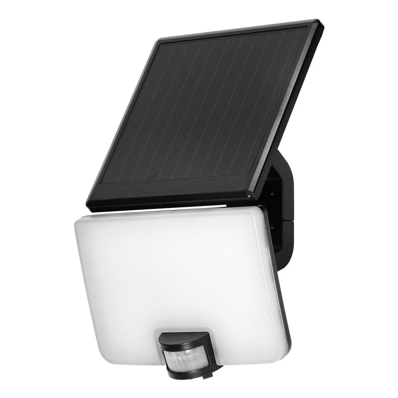 SOLIS LED 10W, NAŚWIETLACZ SOLARNY Z CZUJNIKIEM RUCHU PIR, 1200LM, IP54, 4000K, 3000 MAH, CZARNY ORNO SOLIS LED 10W, NAŚWIETLACZ SOLARNY Z CZUJNIKIEM RUCHU PIR, 1200LM, IP54, 4000K, 3000 MAH, CZARNY ORNO