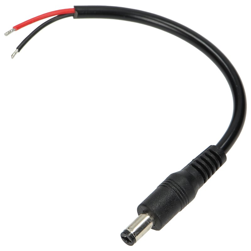 WTYK ZASILANIA DO TAŚM LED DC 5.5/2.1 MĘSKI, ZESTAW 10 SZT. ORNO