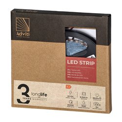 TAŚMA LED 12V, 2835, 120L/M, 1000LM/M, 9,6W/M, IP20, 3000K, 5M ORNO TAŚMA LED 12V, 2835, 120L/M, 1000LM/M, 9,6W/M, IP20, 3000K, 5M ORNO