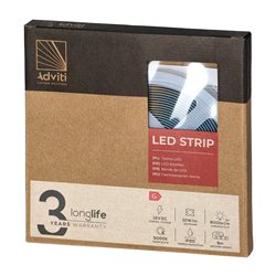 TAŚMA LED COB 12V, 480L/M, 800LM/M, 10W/M, IP20, 3000K, 5M ORNO TAŚMA LED COB 12V, 480L/M, 800LM/M, 10W/M, IP20, 3000K, 5M ORNO