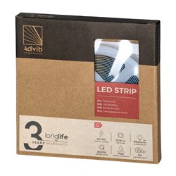 TAŚMA LED COB 12V, 480L/M, 850LM/M, 10W/M, IP20, 4000K, 5M ORNO TAŚMA LED COB 12V, 480L/M, 850LM/M, 10W/M, IP20, 4000K, 5M ORNO