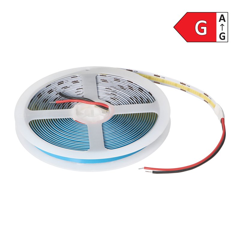 TAŚMA LED COB 12V, 480L/M, 900LM/M, 10W/M, IP20, 6000K, 5M ORNO TAŚMA LED COB 12V, 480L/M, 900LM/M, 10W/M, IP20, 6000K, 5M ORNO