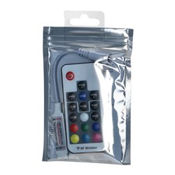 BEZPRZEWODOWY STEROWNIK DO TAŚM LED RGB Z PILOTEM, 17 PRZYCISKÓW, 12V, 6A, 72W ORNO BEZPRZEWODOWY STEROWNIK DO TAŚM LED RGB Z PILOTEM, 17 PRZYCISKÓW, 12V, 6A, 72W ORNO