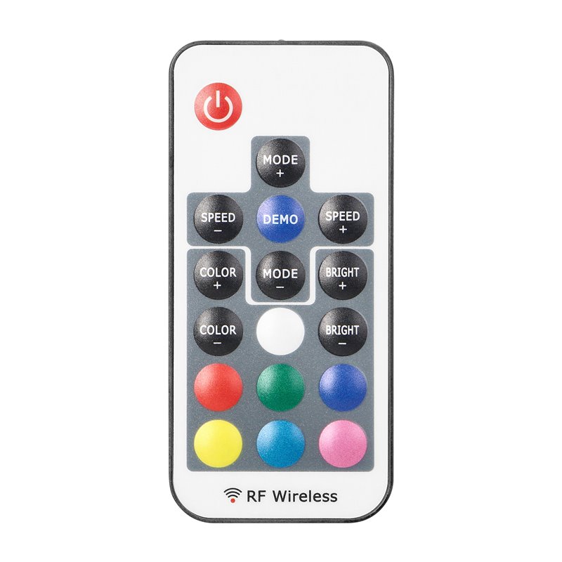 BEZPRZEWODOWY STEROWNIK DO TAŚM LED RGB Z PILOTEM, 17 PRZYCISKÓW, 12V, 6A, 72W ORNO BEZPRZEWODOWY STEROWNIK DO TAŚM LED RGB Z PILOTEM, 17 PRZYCISKÓW, 12V, 6A, 72W ORNO