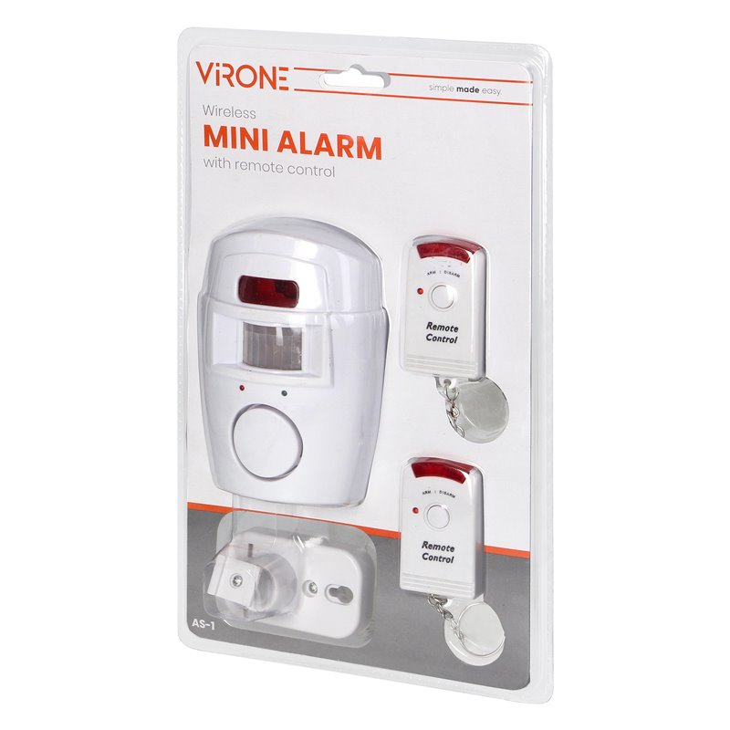 MINI ALARM BEZPRZEWODOWY Z WBUDOWANĄ SYRENĄ STEROWANY PILOTEM, 6M, BATERYJNY, 2 PILOTY ORNO MINI ALARM BEZPRZEWODOWY Z WBUDOWANĄ SYRENĄ STEROWANY PILOTEM, 6M, BATERYJNY, 2 PILOTY ORNO