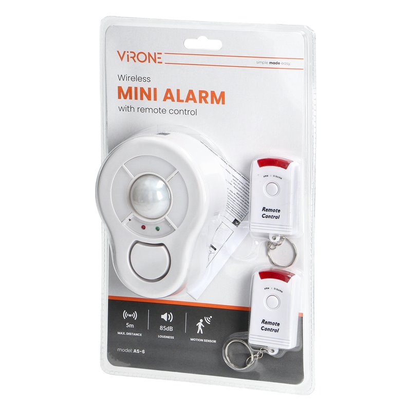 MINI ALARM BEZPRZEWODOWY SUFITOWY Z WBUDOWANĄ SYRENĄ STEROWANY PILOTEM, 5M, BATERYJNY ORNO MINI ALARM BEZPRZEWODOWY SUFITOWY Z WBUDOWANĄ SYRENĄ STEROWANY PILOTEM, 5M, BATERYJNY ORNO
