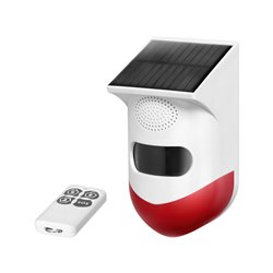 ALARM Z WBUDOWANĄ SYRENĄ I BATERIĄ SŁONECZNĄ, STEROWANY PILOTEM PRZEZ WIFI I TUYA ORNO ALARM Z WBUDOWANĄ SYRENĄ I BATERIĄ SŁONECZNĄ, STEROWANY PILOTEM PRZEZ WIFI I TUYA ORNO