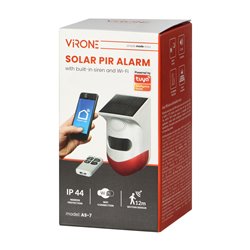 ALARM Z WBUDOWANĄ SYRENĄ I BATERIĄ SŁONECZNĄ, STEROWANY PILOTEM PRZEZ WIFI I TUYA ORNO ALARM Z WBUDOWANĄ SYRENĄ I BATERIĄ SŁONECZNĄ, STEROWANY PILOTEM PRZEZ WIFI I TUYA ORNO