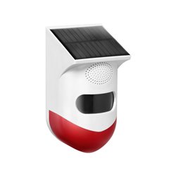 ALARM Z WBUDOWANĄ SYRENĄ I BATERIĄ SŁONECZNĄ, STEROWANY PILOTEM PRZEZ WIFI I TUYA ORNO ALARM Z WBUDOWANĄ SYRENĄ I BATERIĄ SŁONECZNĄ, STEROWANY PILOTEM PRZEZ WIFI I TUYA ORNO